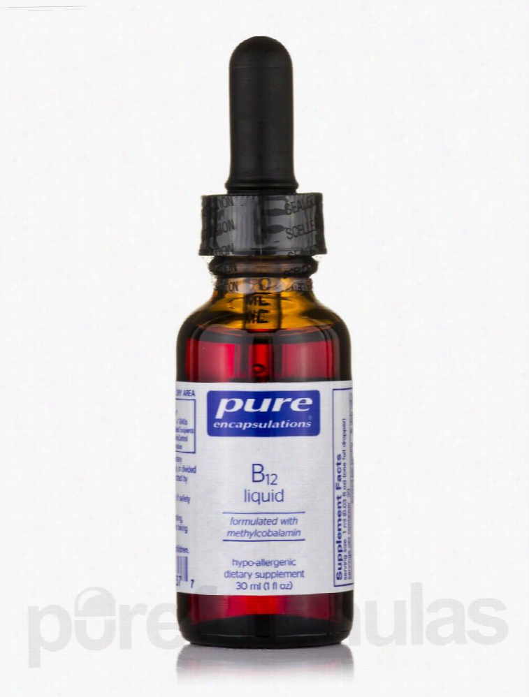 Pure Encapsulations Nervous System Support - B12 Liquid - 1 fl. oz (30