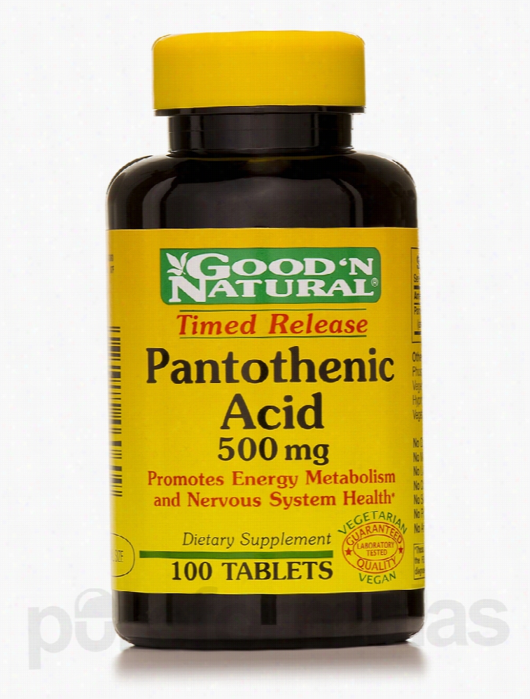 Good and Natural Nervous System Support - Pantothenic Acid (Timed