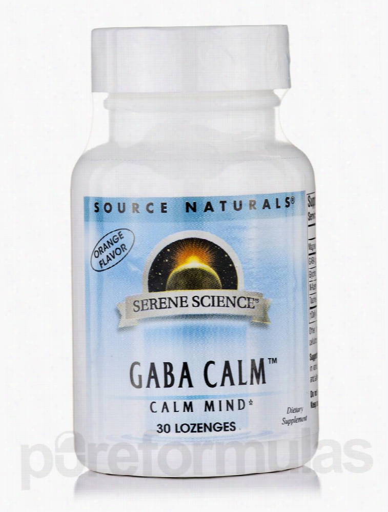 Source Naturals Nervous System Support - Gaba Calm Orange Flavor -