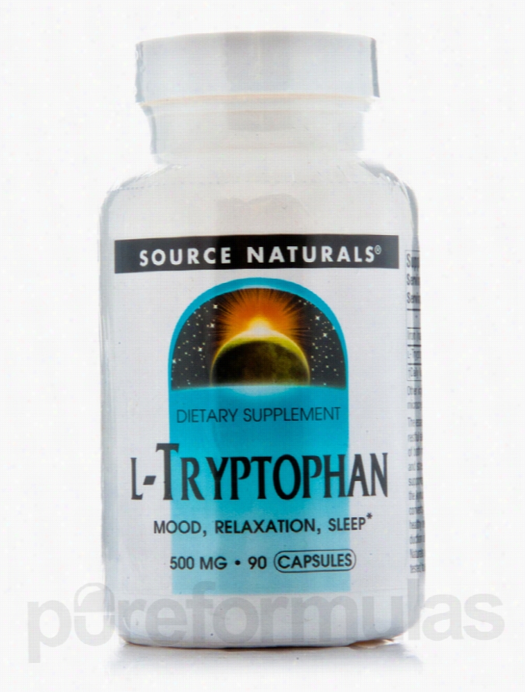 Source Naturals Nervous System Support - L-Tryptophan 500 mg - 90