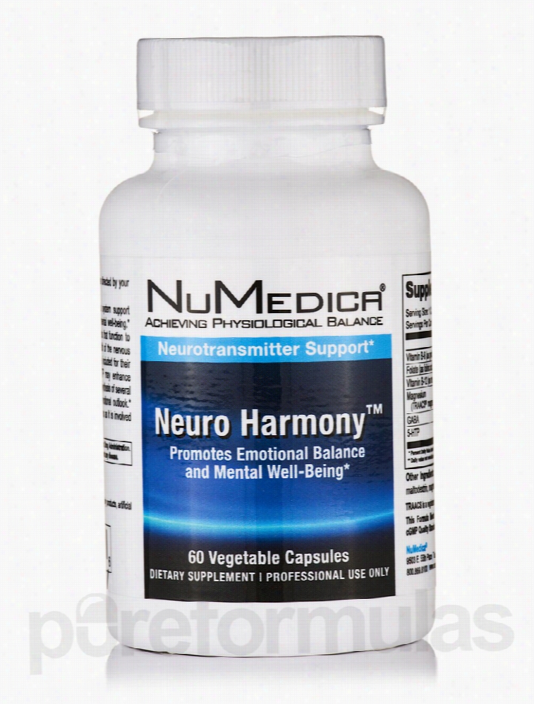 NuMedica Nervous System Support - Neuro Harmony - 60 Vegetable