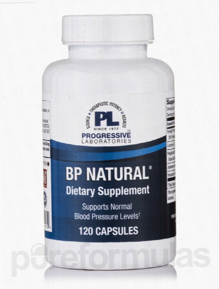 Progressive Labs Cardiovascular Support - BP Natural - 120 Capsules