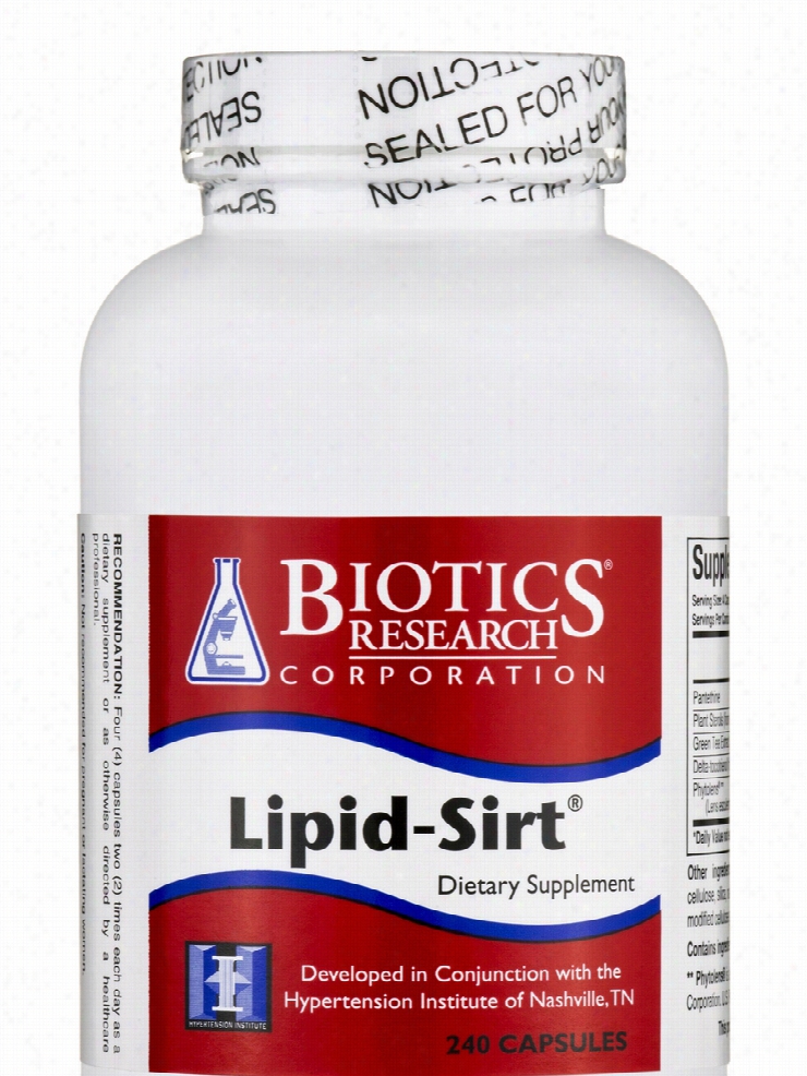 Biotics Research Cardiovascular Support - Lipid-Sirt - 240 Capsules