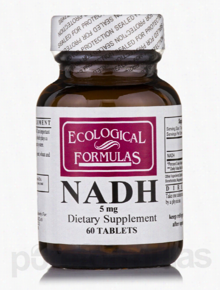 Ecological Formulas Nervous System Support - NADH 5 mg - 60 Tablets