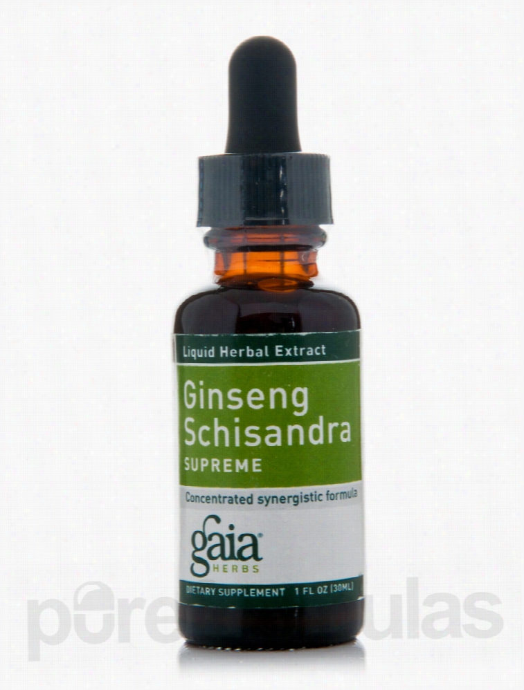 Gaia Herbs Nervous System Support - Ginseng Schizandra (Supreme) - 1