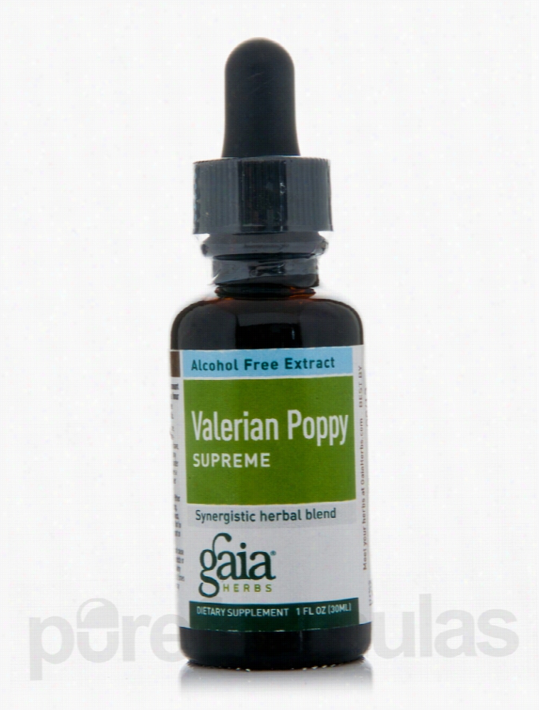 Gaia Herbs Nervous System Support - Valerian Poppy (Supreme) (Alcohol