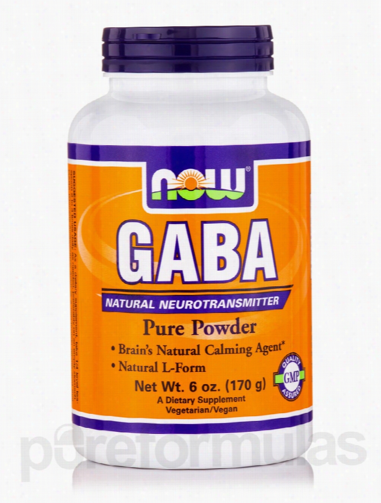NOW Nervous System Support - GABA (100 % Pure Powder) - 6 oz (170