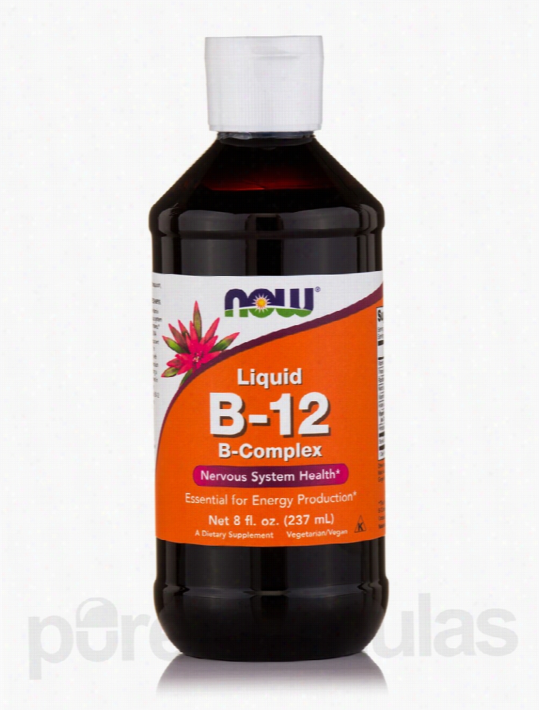 NOW Nervous System Support - Liquid B-12 (B-Complex) - 8 fl. oz (237
