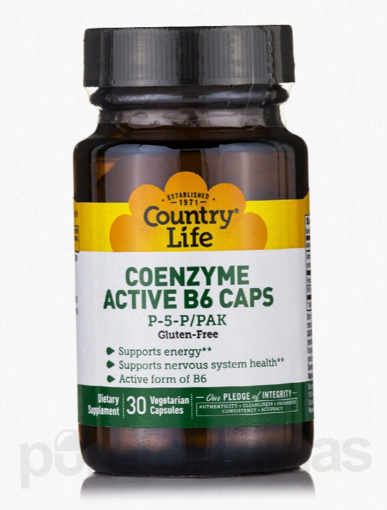 Country Life Nervous System Support - Coenzyme Active B6 Caps P5P/PAK