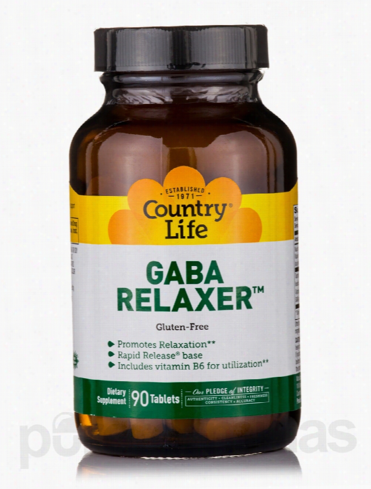 Country Life Nervous System Support - Gaba Relaxer - 90 Tablets