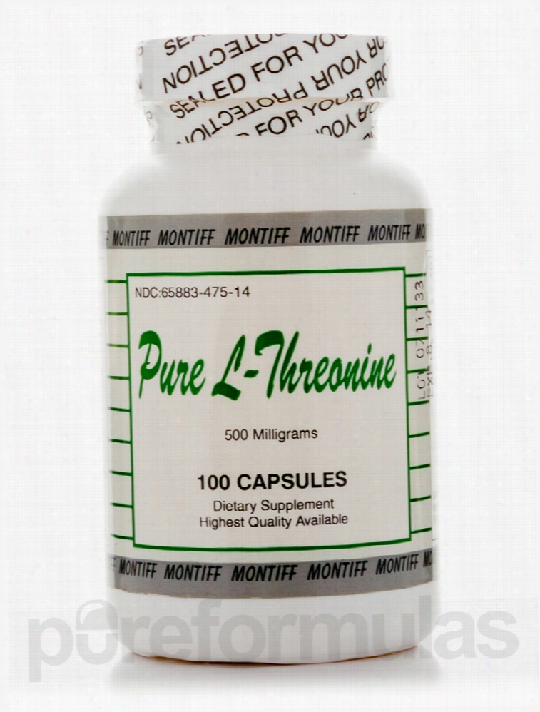 Montiff Nervous System Support - Pure L-Threonine 500 mg - 100