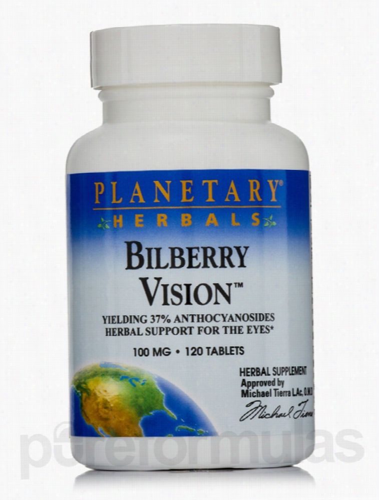 Planetary Herbals Cardiovascular Support - Bilberry Vision 100 mg -