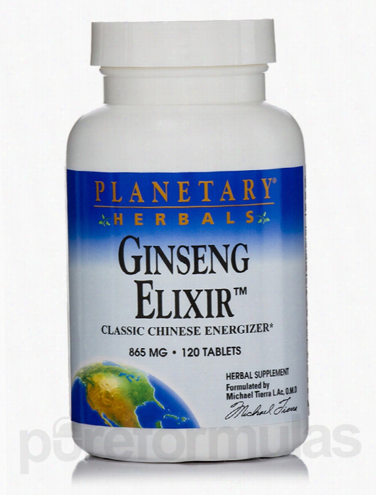 Planetary Herbals Herbals/Herbal Extracts - Ginseng Elixir 865 mg -