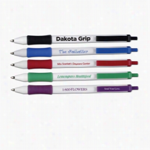 Dakota Grip Retractable Rubber Grip Stick Ball Point Pens