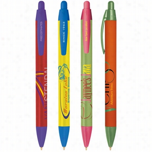 Bic Widebody Clicking Ballpoint Pen With Multiple Ink, Barrel & Cap Color Choices