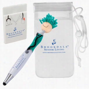 Mop Topper Doctor Stylus Pen & Cell Phone Pocket in Pouch