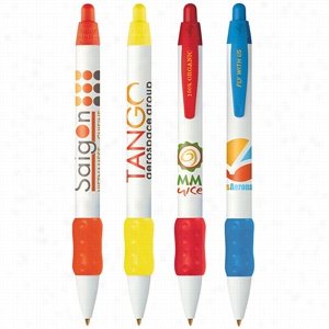 Bic Widebody Clicking Ballpoint Pen With Multiple Ink, Grip & Cap Color Choices