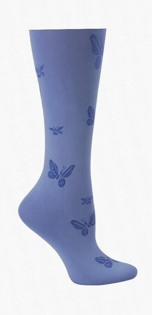 Butterfly Compression Trouser Sock White One Size