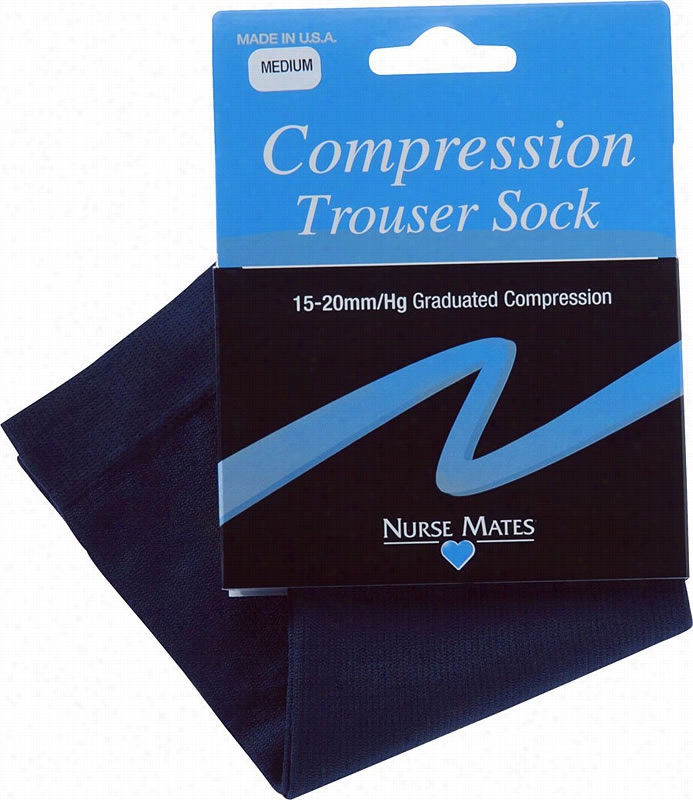 Microfiber Medical Compression Trouser Sock Black